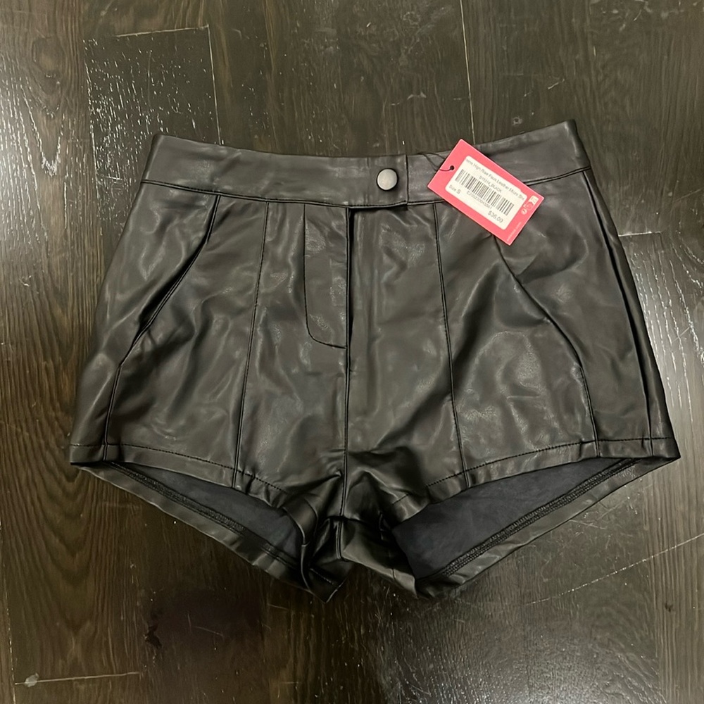 Edikted Micro Leather Shorts